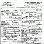 Death certificate of Herring, Thomas Albert