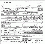 Death certificate of Herring, Claude J.