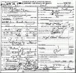 Death certificate of Herring, Ira Brooks