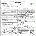 Death certificate of Herring, Josephine Carter