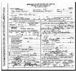Death certificate of Herring, Mary Jane Young