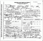 Death certificate of Herring, Permelia Jane Davis