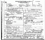 Death certificate of Herring, Rosene L. Mosley