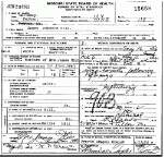 Death certificate of Hill, James Seymore