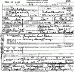 Death Certificate of Holt, Annie B. Holt