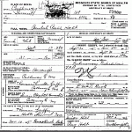 Death certificate of Holt, Beulah Belle Griffen