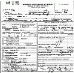 Death Certificate of Holt, Hiram