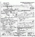 Death Certificate of Holt, Timothy
