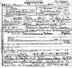 Death Certificate of Holt, Walter Penn