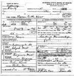 Death certificate of Holt, Warren Tuttle