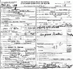 Death Certificate of Hudson, John Gideon
