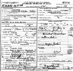 Death Certificate of Hudson, Lucy Emma Holt