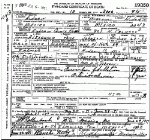 Death certificate of Johnson, Alexander Price
