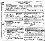 Death certificate of Kemp, Josephine Ellen Carrington