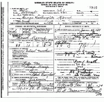 Death Certificate of Kemp, George Washington
