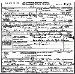 Death certificate of Kemp, Isaac Dudley