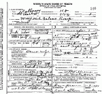 Death Certificate of Kemp, Margaret Velma Maddox