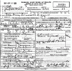Death Certificate of Kidwell, Mary Mollie Givens