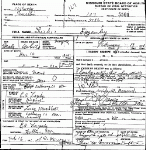 Death Certificate of Lazenby, Luther J.