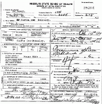 Death Certificate of McCauley, Martha Ann Davis