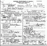 Death Certificate of Nichols, John Robert