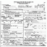 Death certificate of Nichols, Margaret Sherman Craghead