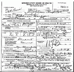 Death certificate of Nichols, Mary Kathryn