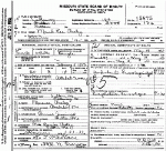 Death Certificate of Pasley, Maude Lee