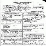 Death Certificate of Payne, Robert Pershing