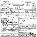 Death Certificate of Payne, Rufus O.