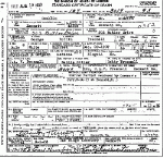 Death Certificate of Presnell, George Rollin