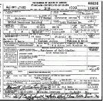 Death certificate of Price, Nydia Willis Davis