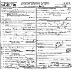 Death Certificate of Renoe, Cora Lee Herring