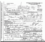 Death certificate of Renoe, Robert L.