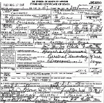 Death Certificate of Roberts, Earl Hubert