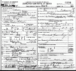 Death Certificate of Robinson, Charles A.