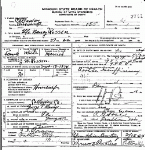Death certificate of Rosson, Ella Nancy Kemp
