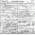 Death Certificate of Rutledge, Eva Lee Overton