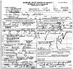 Death Certificate of Sallee, Mary Moseley