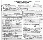 Death Certificate of Simco, Thomas Jack