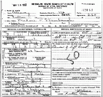 Death Certificate of Stambaugh, Madora P. Craighead