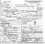 Death Certificate of Starkey, G. Wesley