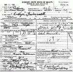 Death Certificate of Trammell, Evelyn