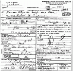 Death Certificate of Tureman, Robert W.