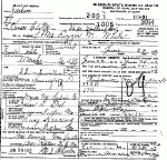Death Certificate of White, Lizzie M. Steele
