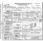 Death Certificate of Wilkes, Jesse Clay
