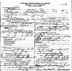 Death Certificate of Yount, Kathryn Ellen Gray