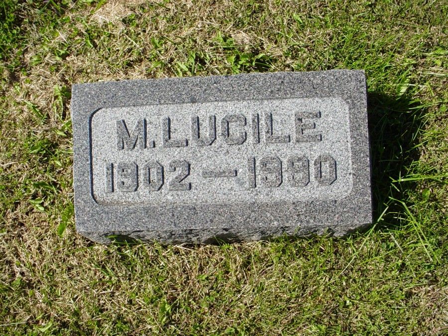  M. Lucile Halley Headstone Photo, Auxvasse Cemetery, Callaway County genealogy