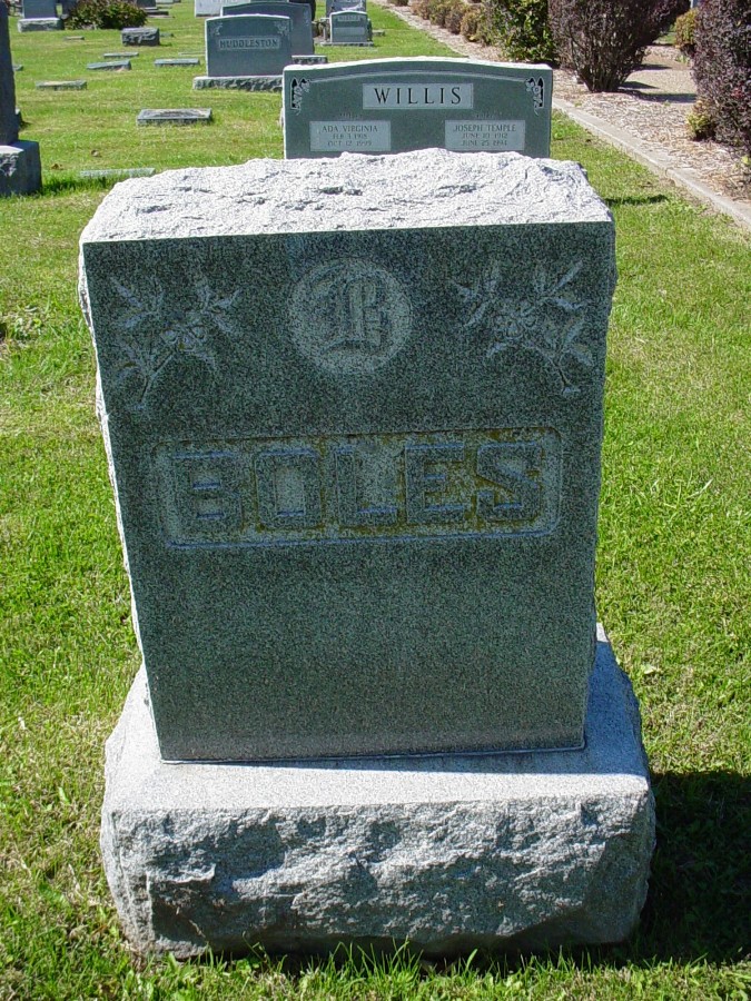  Boles family headstone Headstone Photo, Auxvasse Cemetery, Callaway County genealogy