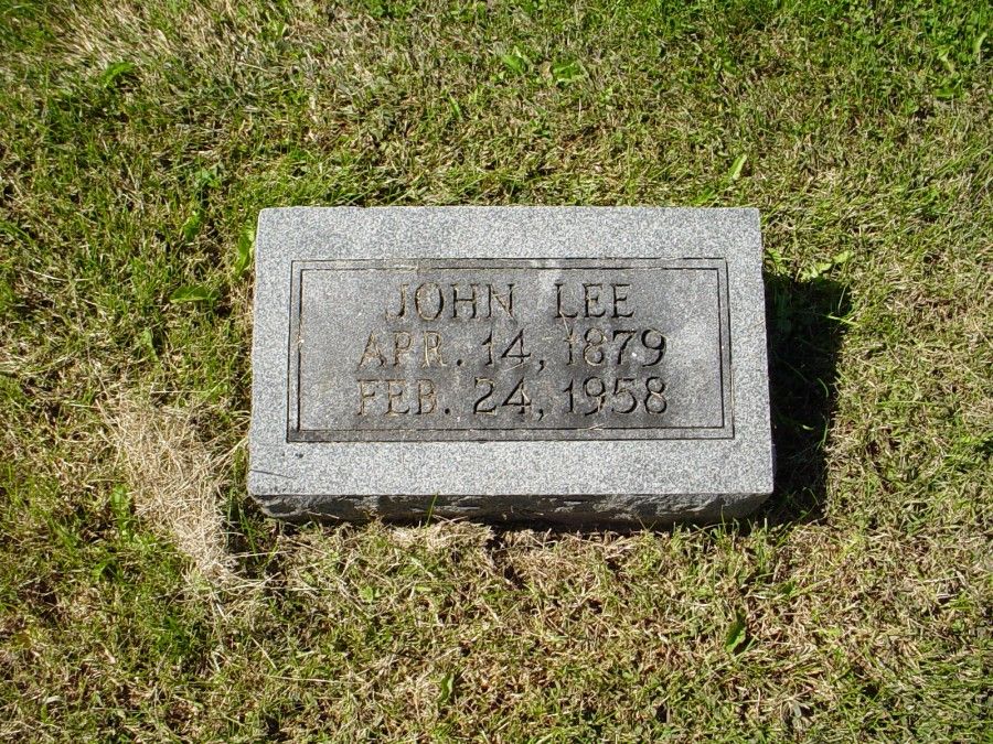  John Lee Kemp Headstone Photo, Auxvasse Cemetery, Callaway County genealogy